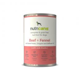 nutricanis 200 g Rind + Fenchel Nassfutter Hund