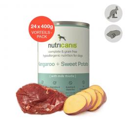 nutricanis 24 x 400 g K�nguru + S��kartoffel Nassfutter Hund