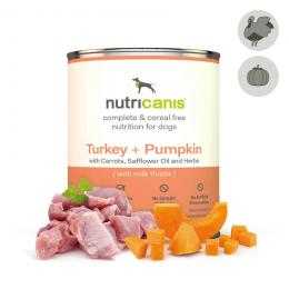 nutricanis 6 x 200 g Pute + K�rbis Nassfutter Hund