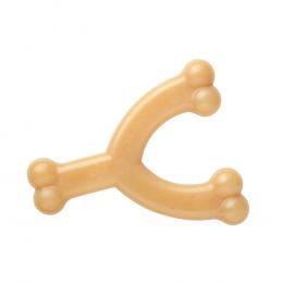 Nylabone Wishbone Kauspielzeug mit Hühnchengeschmack - Größe M: L 15 x B 12 x H 2,5 cm