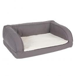 Orthopädisches Hundesofa grau - Größe M: L 90 x B 60 x H 30 cm