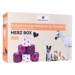 PAWS & PATCH Klebepflaster - Box Herz, 6 Rollen