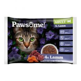 Pawsome Adult Cat 4 x 85 g - Lamm