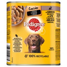 Pedigree Classic 12 x 800 g - Kaninchen & Karotten in Soße