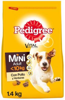 Pedigree Futter Für Erwachsene Hunde Mini Flavor Huhn Und Gemüse 1,4