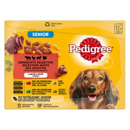 Pedigree Senior Frischebeutel Multipack Nassfutter für Hunde - 12 x 100 g