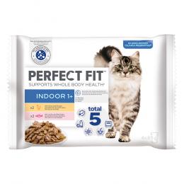 Perfect Fit Indoor 1+ - Sparpaket: Huhn und Lachs (52 x 85 g)