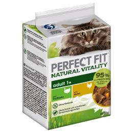 Perfect Fit Natural Vitality Adult 1+ - Sparpaket: Huhn & Truthahn (36 x 50 g)