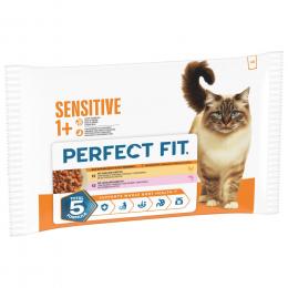 Perfect Fit Sensitive 1+ - Huhn & Lachs (4 x 85 g)