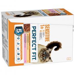 Perfect Fit Sensitive 1+ - Sparpaket: Huhn & Lachs (24 x 85 g)