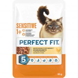 PERFECT FIT Sensitive Huhn/Karotte in Sauce 85g 12x85 g