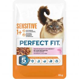 PERFECT FIT Sensitive Lachs/Karotte in Sauce 85g 12x85 g