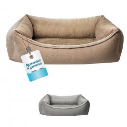 Petlando Hundebett LikeOrtho Lucy, braun - Größe L: L 80 x B 115 x H 28 cm
