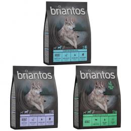 Angebot für Probeangebot! Briantos Mix 1 kg Getreidefreie Rezeptur  - Ente + Lachs + Lamm - Kategorie Hundefutter & Zubehör / Hundefutter trocken / Briantos / Briantos Probierpakete.  Lieferzeit: 1-2 Tage -  jetzt kaufen.