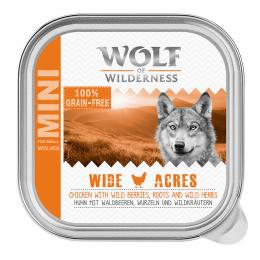 Probierangebot! 6 x 150 g Wolf of Wilderness Adult - Schale - Wide Acres - Huhn