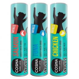 Probiermix Cosma Snackies Minis  Hühnchen, Thunfisch, Lachs (72 g)