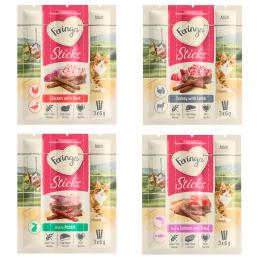 Probiermix Feringa Sticks 24 x 6 g Truthahn/Lamm, Huhn/Ente, Lachs/Forelle, Kaninchen