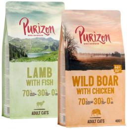 Probiermix Purizon 2 x 400 g - Lamm & Fisch und Wildschwein & Huhn