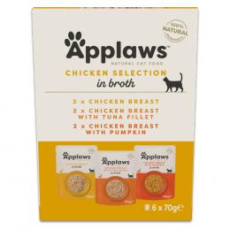 Probierpaket Applaws Pouch mit Brühe Mix 12 x 70 g - Mixpaket Hühnchen 1 (3 Sorten)