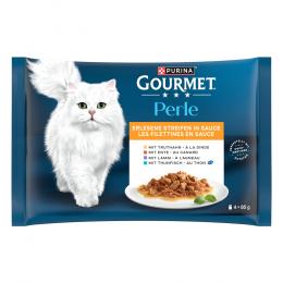 Probierpaket Gourmet Perle 4 x 85 g - Erlesene Streifen in Sauce (4 Sorten)
