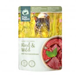 Pure Nature ADULT Rind und Wild mit Katzenminze 12x85g