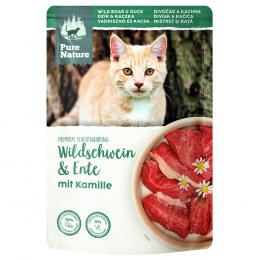 Pure Nature Feline 12 x 85 g - Wildschwein & Ente