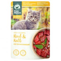 Pure Nature Junior Cat Rind & Kalb - 12 x 85 g