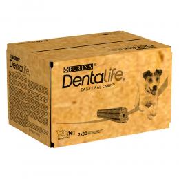 PURINA Dentalife Tägliche Zahnpflege-Snacks für kleine Hunde (7-12 kg) - 60 Sticks (20 x 49 g)