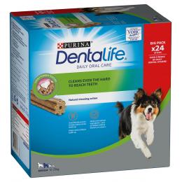 PURINA Dentalife Tägliche Zahnpflege-Snacks für mittelgroße Hunde - 24 Sticks (8 x 69 g)