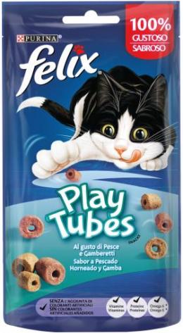 Purina Felix Play Tubes Gebackener Fisch Und Garnelen 50 Gr