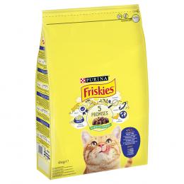 PURINA Friskies Adult Katze mit Kabeljau und Gemüse - 4 kg