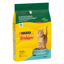 PURINA Friskies Adult Katze mit Meeresfisch & Gemüse - Sparpaket: 3 x 3 kg