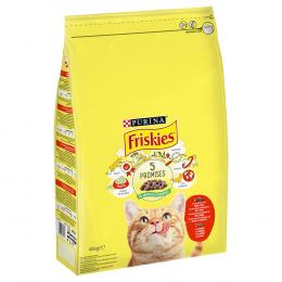 PURINA Friskies Katze mit Rind, Huhn und Gemüse - 4 kg