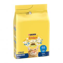 PURINA Friskies Sterilized Katze mit Lachs, Thunfisch und Gemüse - Sparpaket: 2 x 3 kg