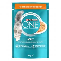 Angebot für PURINA ONE Adult -Sparpaket: Huhn & grüne Bohnen (26 x 85 g) - Kategorie Katze / Katzenfutter nass / PURINA ONE / Adult.  Lieferzeit: 1-2 Tage -  jetzt kaufen.