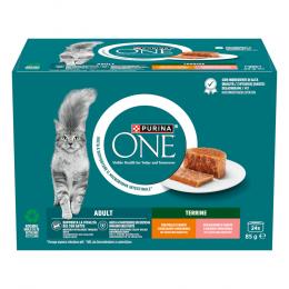 Angebot für PURINA ONE Adult Terrine - Sparpaket: Mixpaket (48 x 85 g) - Kategorie Katzenfutter & Zubehör / Katzenfutter nass / PURINA ONE / Adult.  Lieferzeit: 1-2 Tage -  jetzt kaufen.