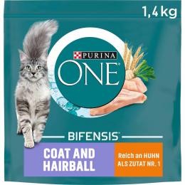 PURINA ONE BIFENSIS COAT und HAIRBALL Huhn 1,4kg