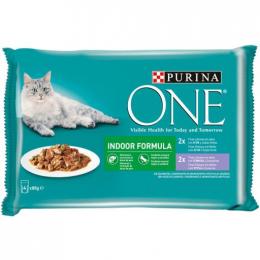 Purina One Ein Nasser Innenraum 4X85 Gr