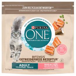 Angebot für PURINA ONE Grain Free Adult Lachs - Sparpaket: 3 x 1,1 kg - Kategorie Katze / Katzenfutter trocken / PURINA ONE / PURINA ONE Grain Free.  Lieferzeit: 1-2 Tage -  jetzt kaufen.