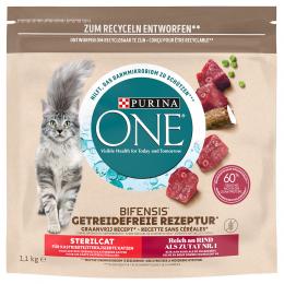 Angebot für PURINA ONE Grain Free Sterilized Rind - 1,1 kg - Kategorie Katze / Katzenfutter trocken / PURINA ONE / PURINA ONE Grain Free.  Lieferzeit: 1-2 Tage -  jetzt kaufen.