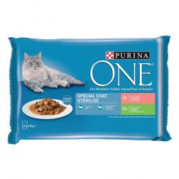 PURINA ONE Junior 4 x 85 g -  Sterilcat Lachs und Truthahn