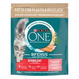 Purina One Lachs & Weizen Sterilisiertes Katzenfutter 800 Gr