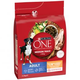 PURINA ONE Medium/Maxi Adult Huhn - 2,5 kg