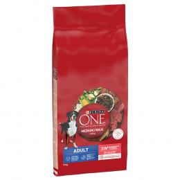 PURINA ONE Medium/Maxi Adult Rind & Reis - 12 kg