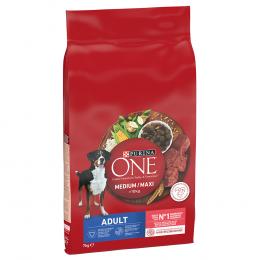 PURINA ONE Medium/Maxi Adult Rind & Reis - 7 kg