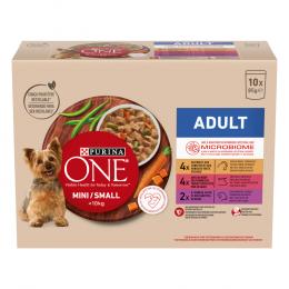 Purina ONE Mini Adult Huhn, Rind & Lamm - Sparpaket: 20 x 85 g