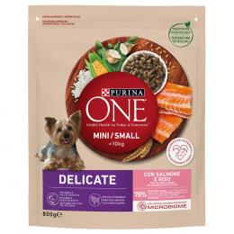 Angebot für PURINA ONE Mini Delicate Lachs & Reis - 800 g - Kategorie Hund / Hundefutter trocken / PURINA ONE / Mini.  Lieferzeit: 1-2 Tage -  jetzt kaufen.