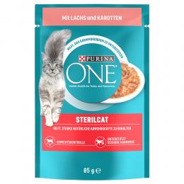 PURINA ONE SterilCat - Sparpaket: Lachs & Karotte (26 x 85 g)