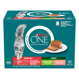PURINA ONE SterilCat Terrine - Sparpaket: Mixpaket (48 x 85 g)