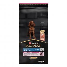 PURINA PRO PLAN Large Athletic Puppy Sensitive Skin Lachs - Sparpaket: 2 x 12 kg
